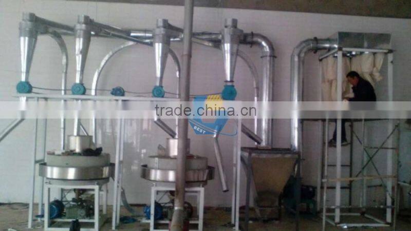 Natural high nutrition value wheat flour automatic stone mill for sale
