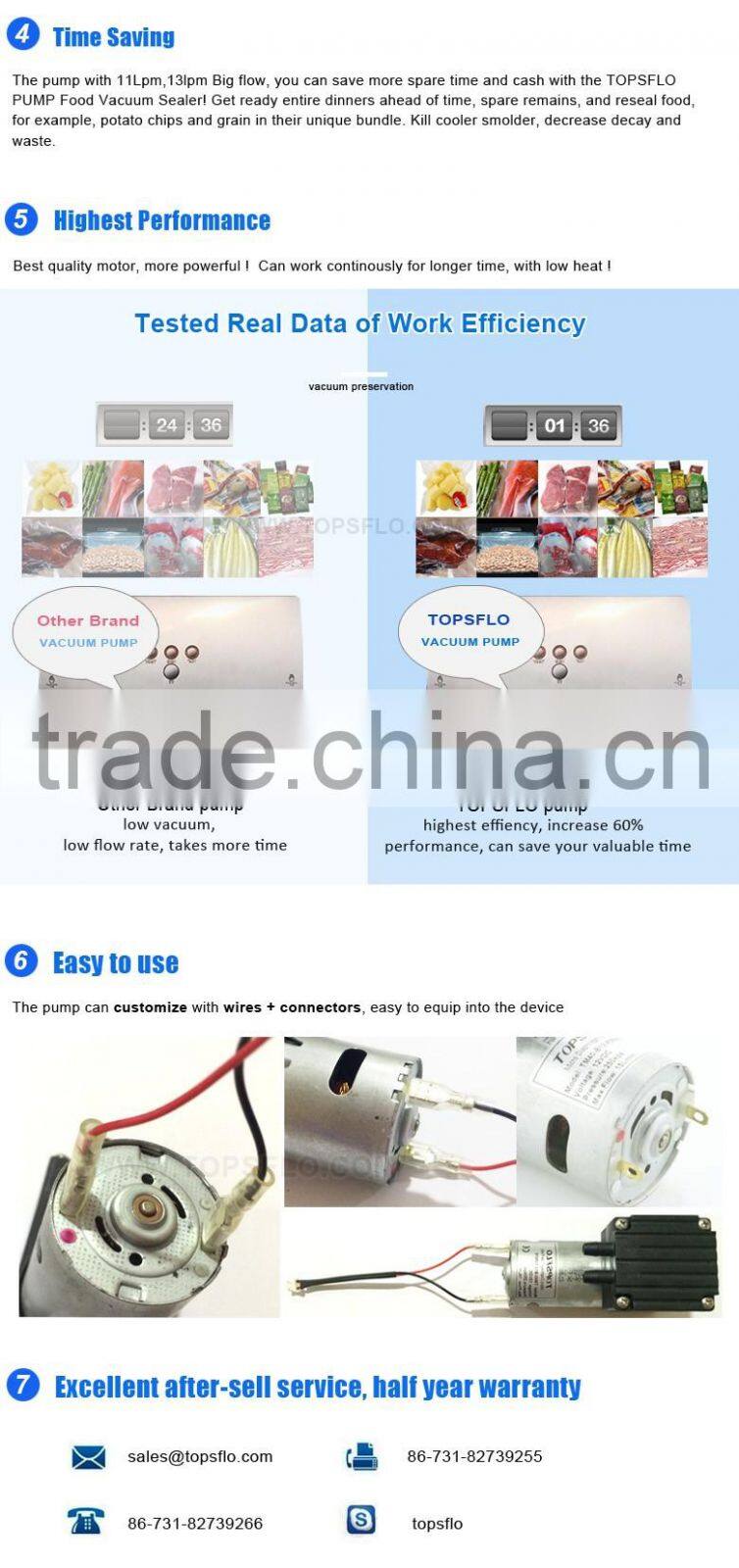 TOPSFLO High Performance Silent vacuum sealer machine pump