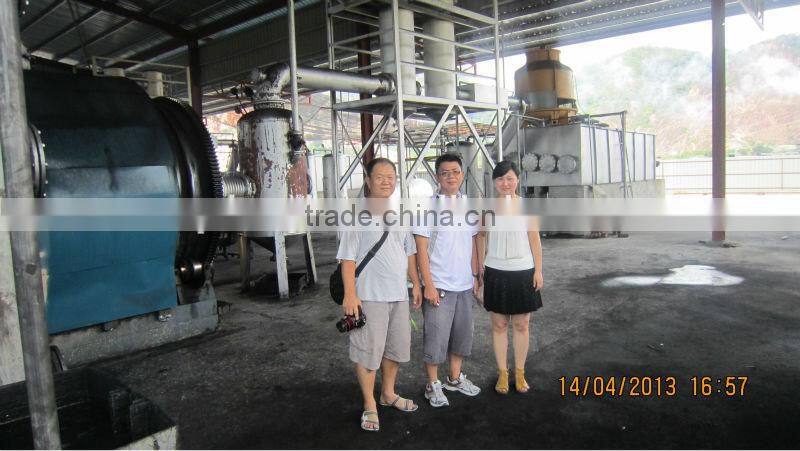 High efficiency batch type waste tire to oil pyrolisis machine