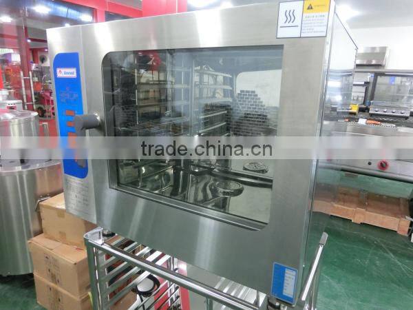 Hot sale commercial baking oven,6 deck combi steam oven with rack(ZQF-061DX)