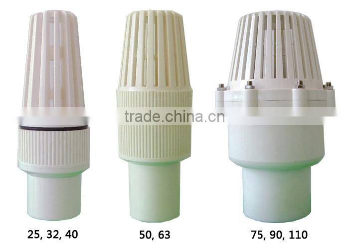 1 inch plastic PVC foot valve