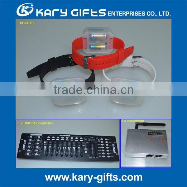 Quality Manufacturer Concert DMX512 programable led bracelet DMX