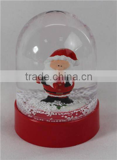 Christmas plastic snow globe