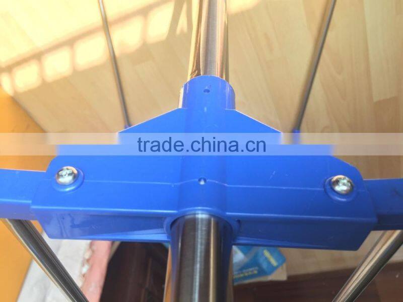 Living room triangle foot clothes rack and hangers