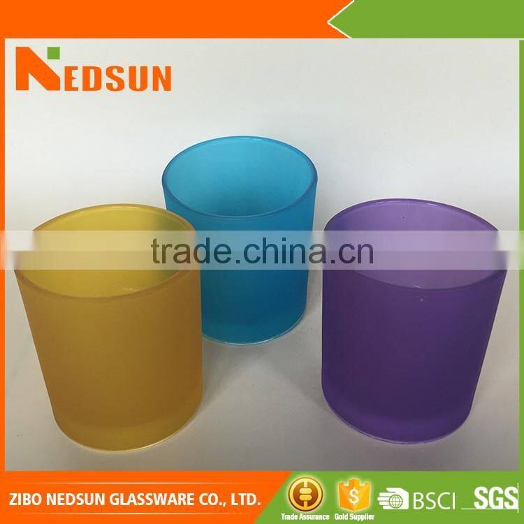 Hot selling colorful fashion candle jar
