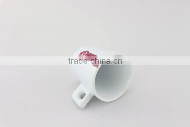 Custom logo wholesale ceramic coffee cup and saucer set