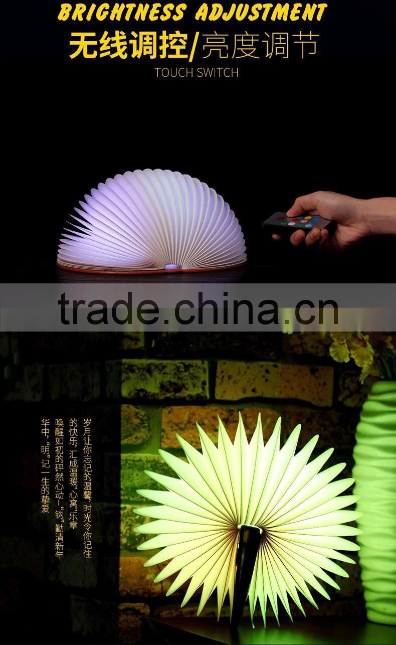 Creative Colorful LED Book Shape Night Light Beautiful Table Lamp Lights