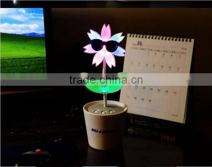 Electric Lightening Dancing Flower Speaker Smart Music Flower Color Changeable Dancing Flower Speaker