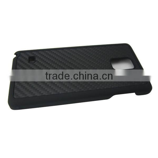 Real carbon fiber phone case PC bottom phone shell protective back cover for Samsung Note 4