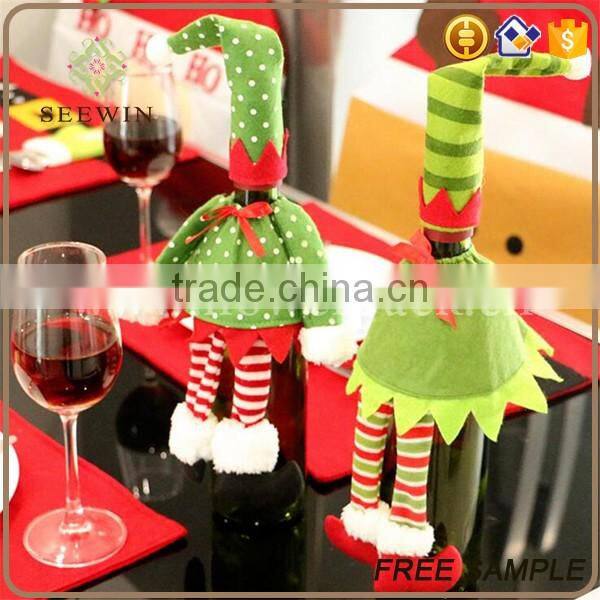 wholesale christmas novelty product wine bag stocking