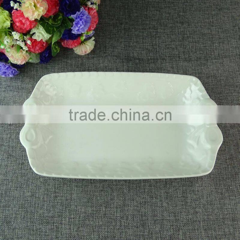 Wholesale ceramic white dinner plate Stocked restaurant&hotel Cheap Plain Plate Bulk White Ceramic Dinner Plates