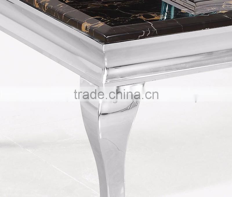 newest model coffee table with black marble top