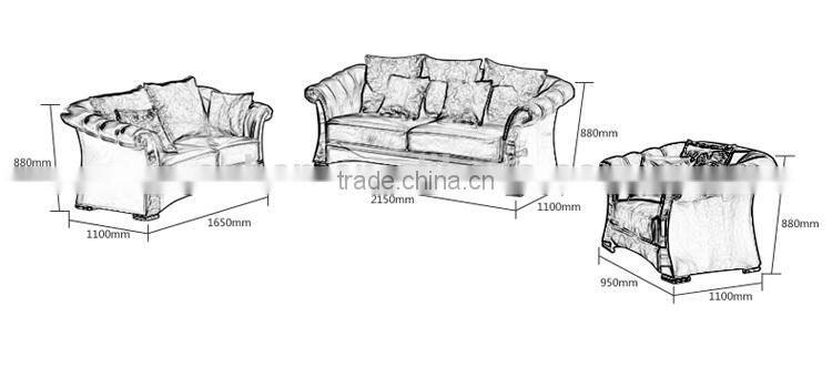 SF008 Modern stylish fabric sofa 2014