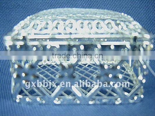 Rectangle silver wire love sweet gift box