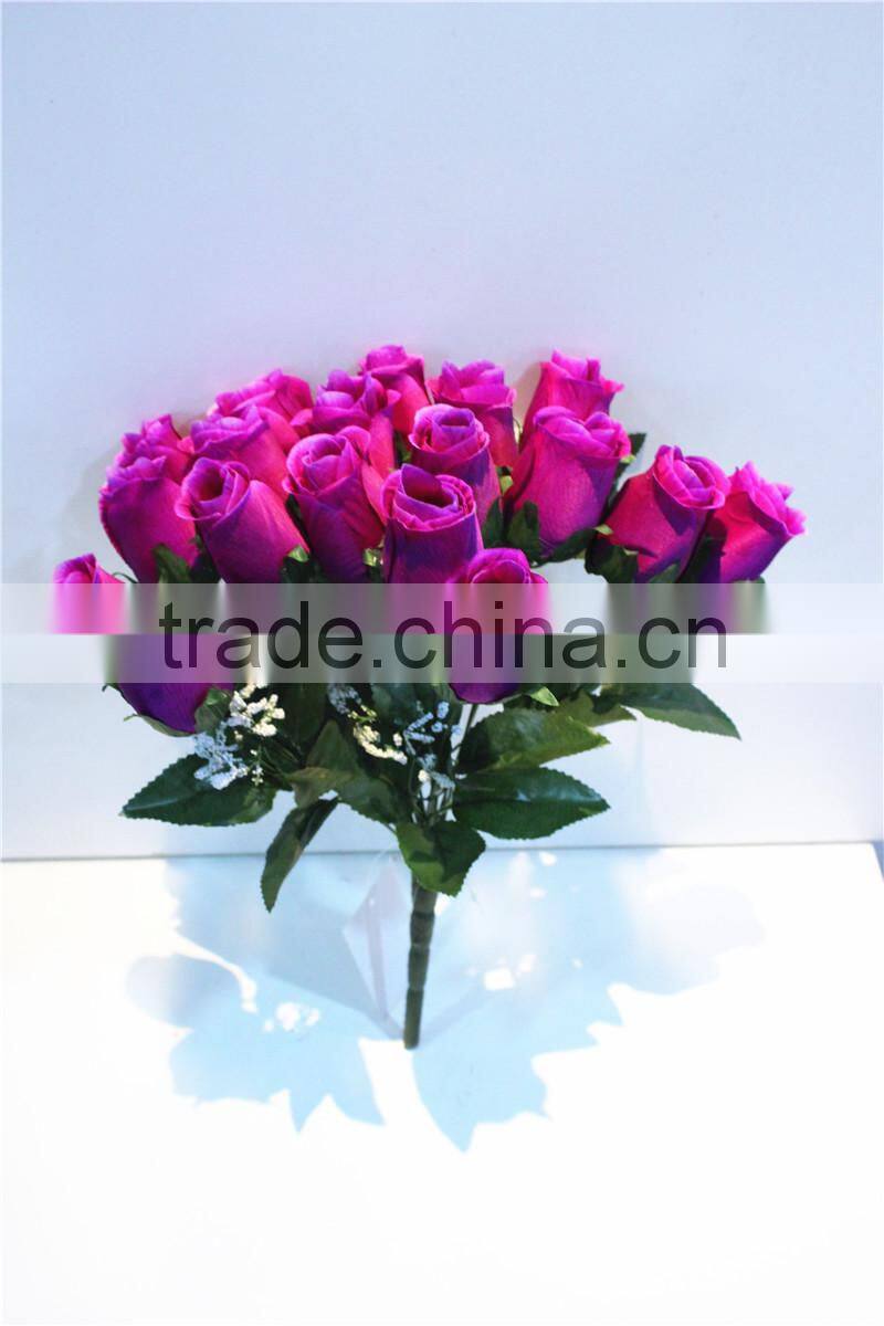 Home garden decorative wedding 70cm Height artificial plastic Flower bronze Bushing 18 head tulip EMG11 21W08