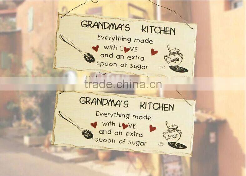 handmade fashion wooden door palte for garden with low price