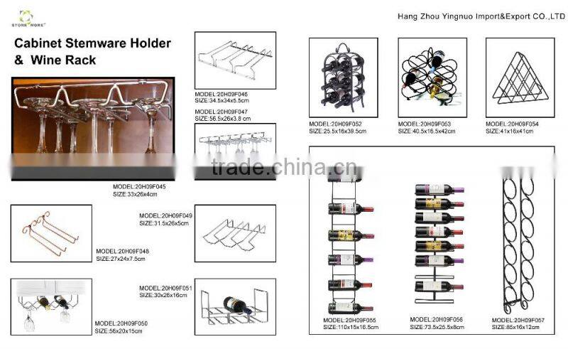 Multi-purpose Display Wine Bottle Rack Under Cabinet