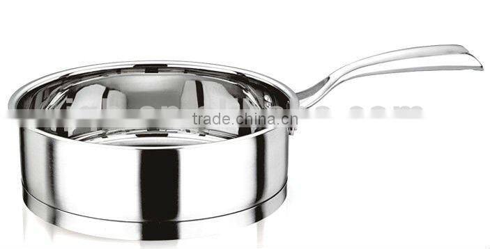 3 layers bottom Stainless steel deep frypan