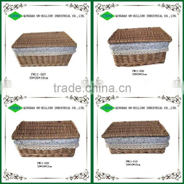 Durable wicker storage boxes&bins