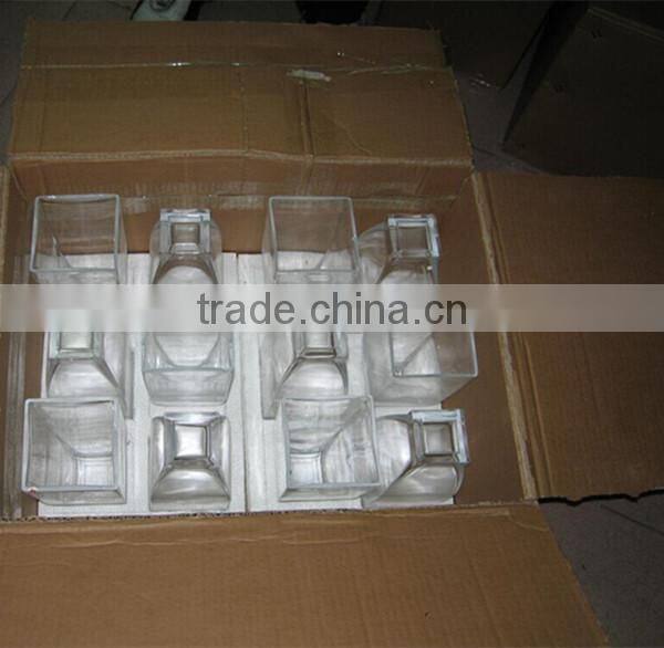 Aluminum Wax Fluted Body ball Glass candel holder