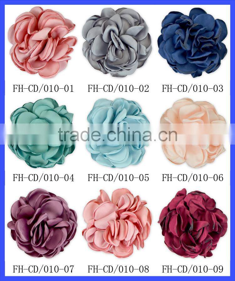 handmade posh big fabric flowers for dresses,hair headband