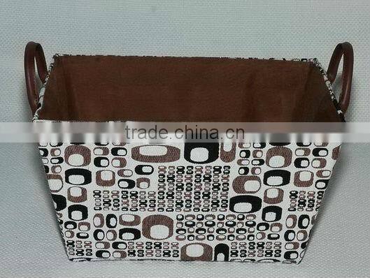 woven recycled paper basket
