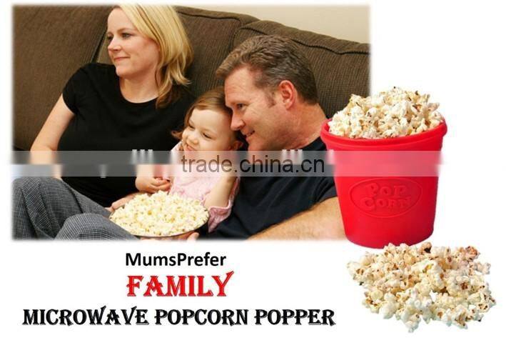 silicone popcorn container DIY Silicone Microwave Popcorn Maker Bucket