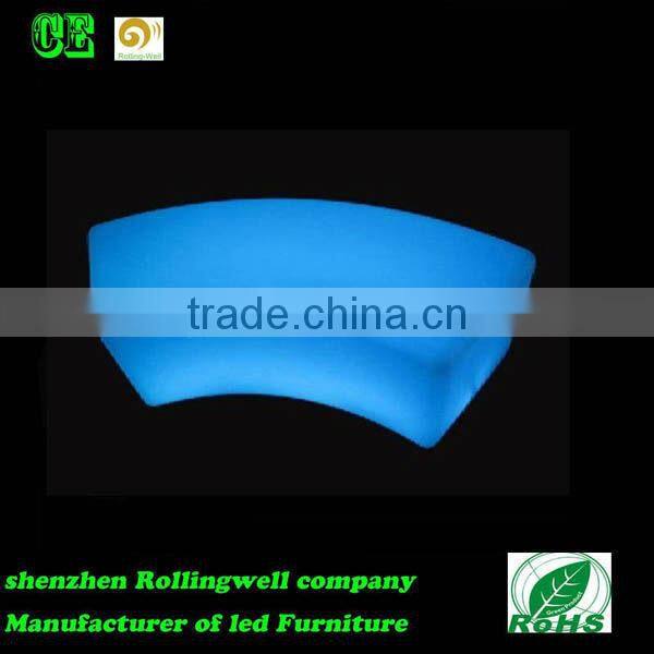 Long lifespan Brightness 16 color growing LED plastic bench for sofa/chair