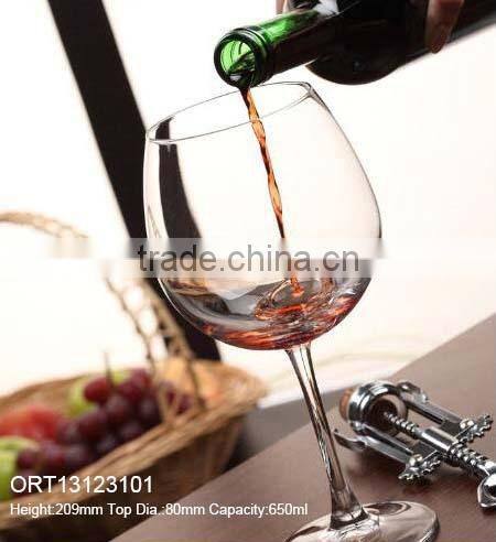 650ml red wine glass,21oz crystal red wine glass