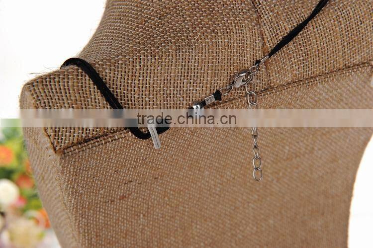 Linen 28cm tall jewelry display neck stands