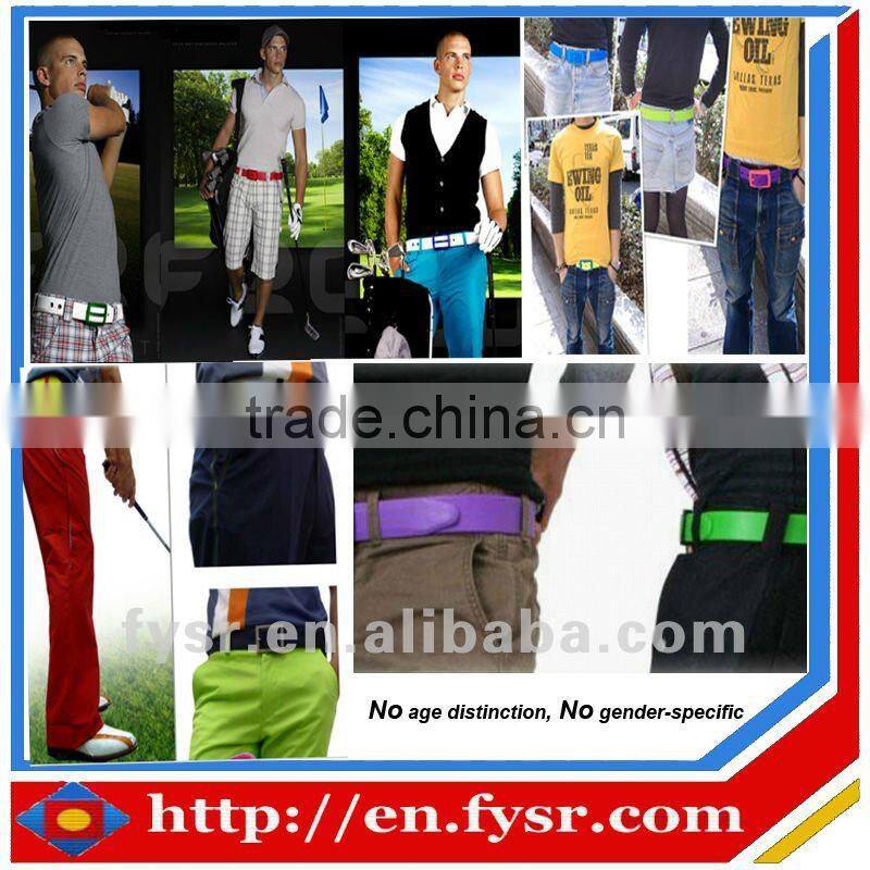 Colorful Golf Silicone Belts for men