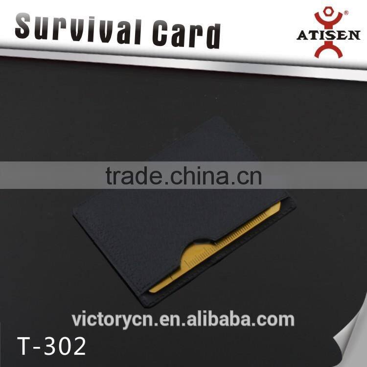 Colorfull gold stainless steel multi-functional in one survival porket knife