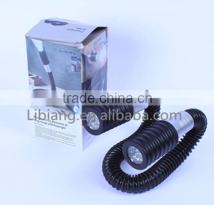 high quality double heads 24pcs LED deformed flashlight