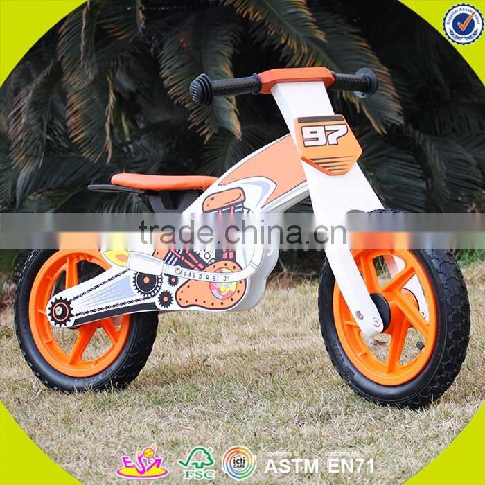 2017 hot sale kids wooden bike,popular wooden balance bike,new fashion kids bike W16C157