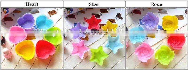 Silicone Cupcake Cake Chocolate Muffin Baking Maker Mould Mold Tool Stylish