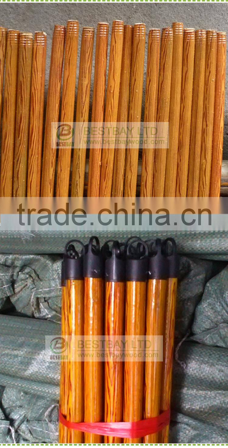 factory direct wholesale pvc coated wooden broom handle/mop stick/broom stick