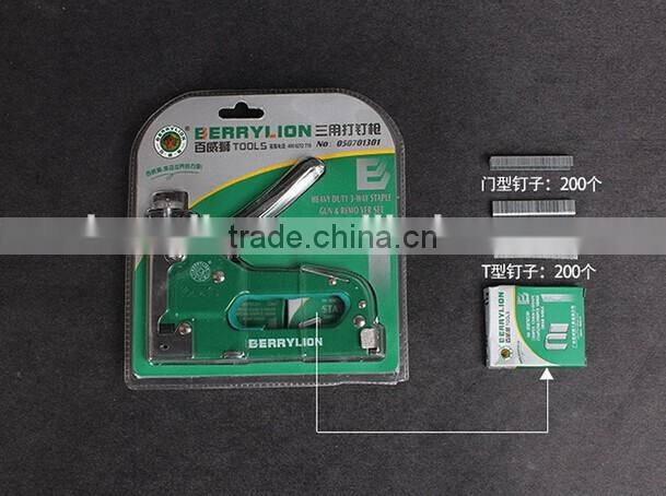 BERRYLION best selling three purposes heavy duty hand nail gun manual
