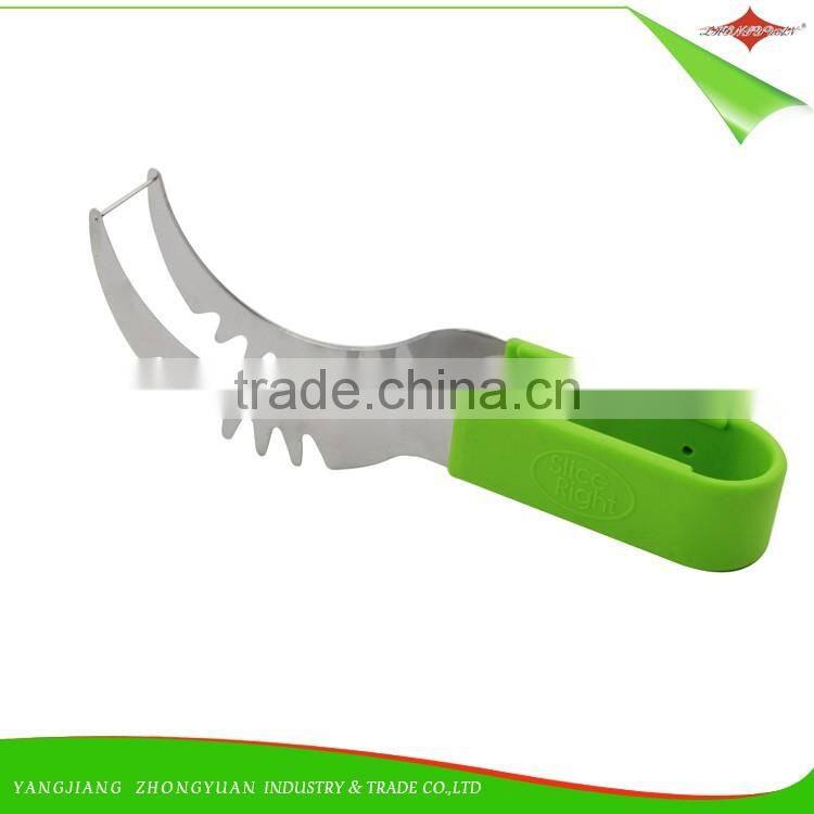 ZY-F1482B wholesale manual round stainless steel watermelon slicer cutter
