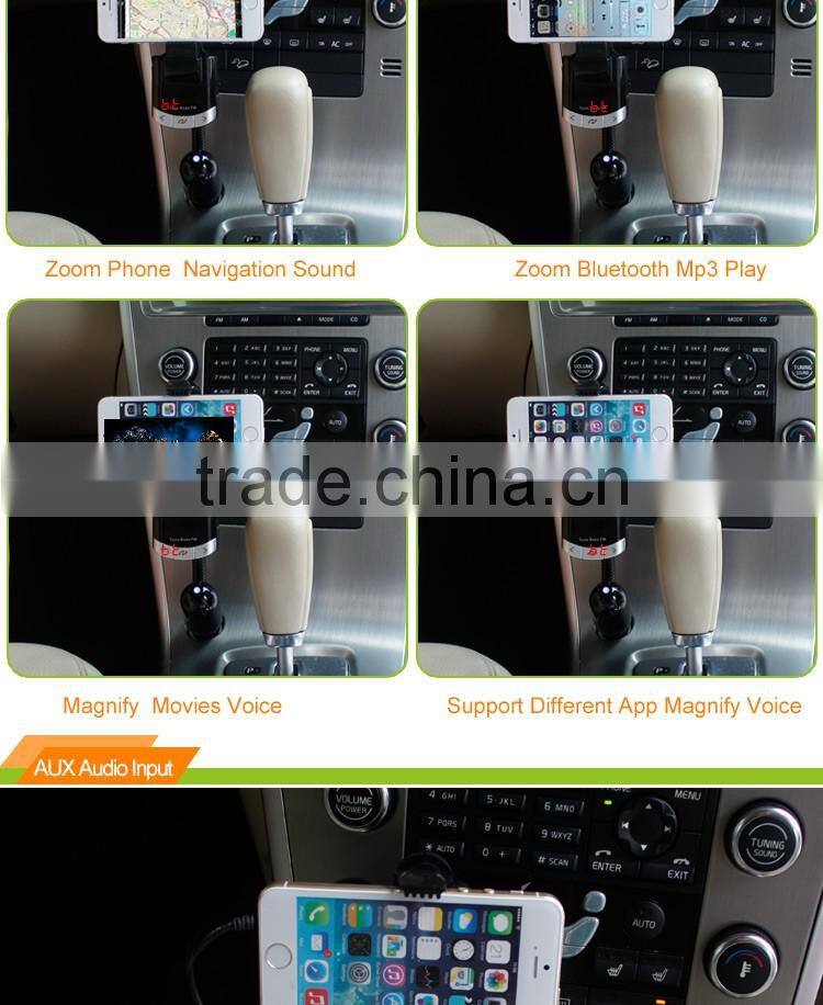 5 in 1 Multi-function wireless Bluetooth car kit with car charger mp3 fm transmitter car holder Handsfree Calling