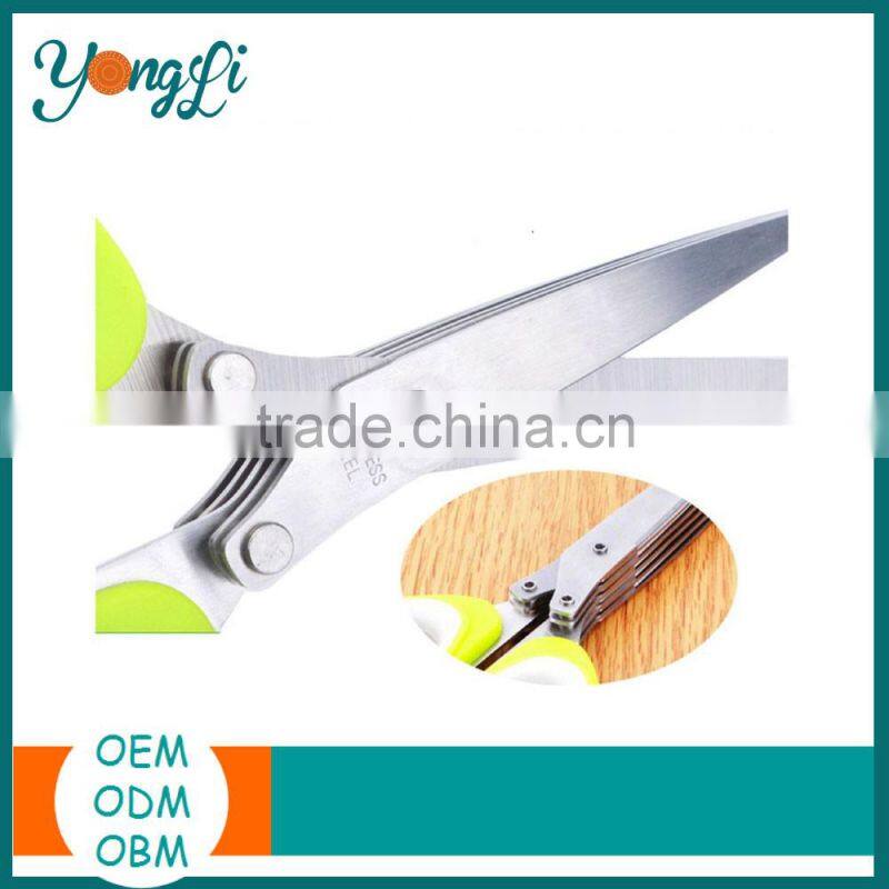 Food Grade Stainless Steel Multi-Function Kitchen Vegetables Cutting Scissors