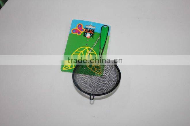 9cm colorful plastic handle small oil strainer