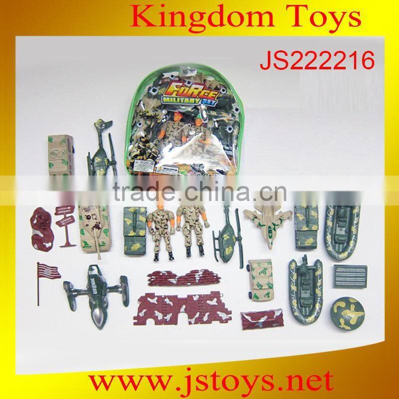 Hot selling military play set with figure weapon vehicle for kids