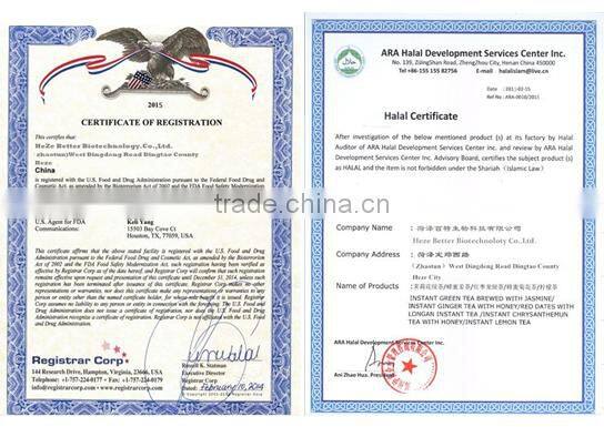 Manufacturer OEM service Chinese ginger tea , red ginger instant honey ginger tea