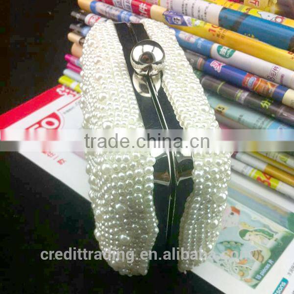 chain pearl beaded evening bags pearl evening bag
