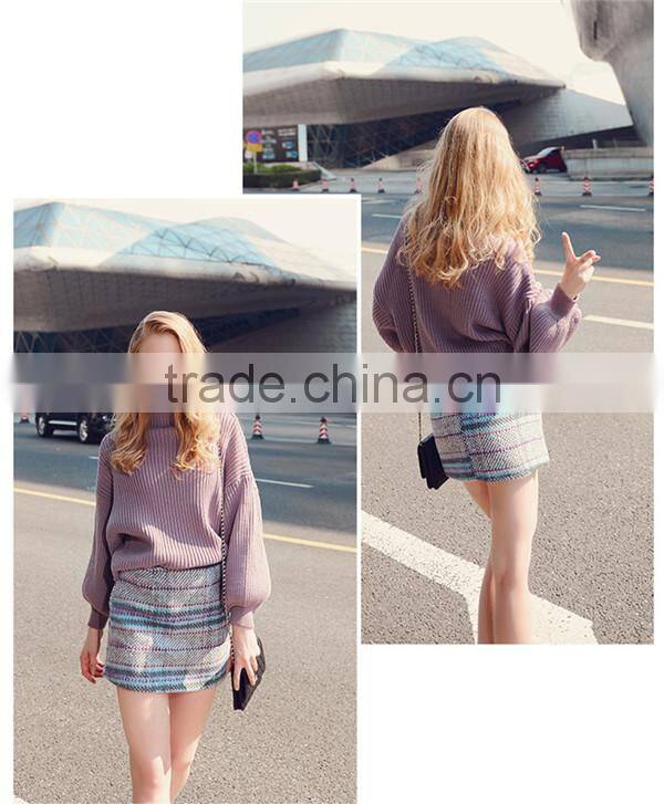 fashion woman woolen knitted sweater designs for ladies