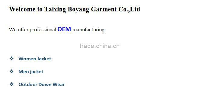 provide OEM service luxury kids down jacket for winter