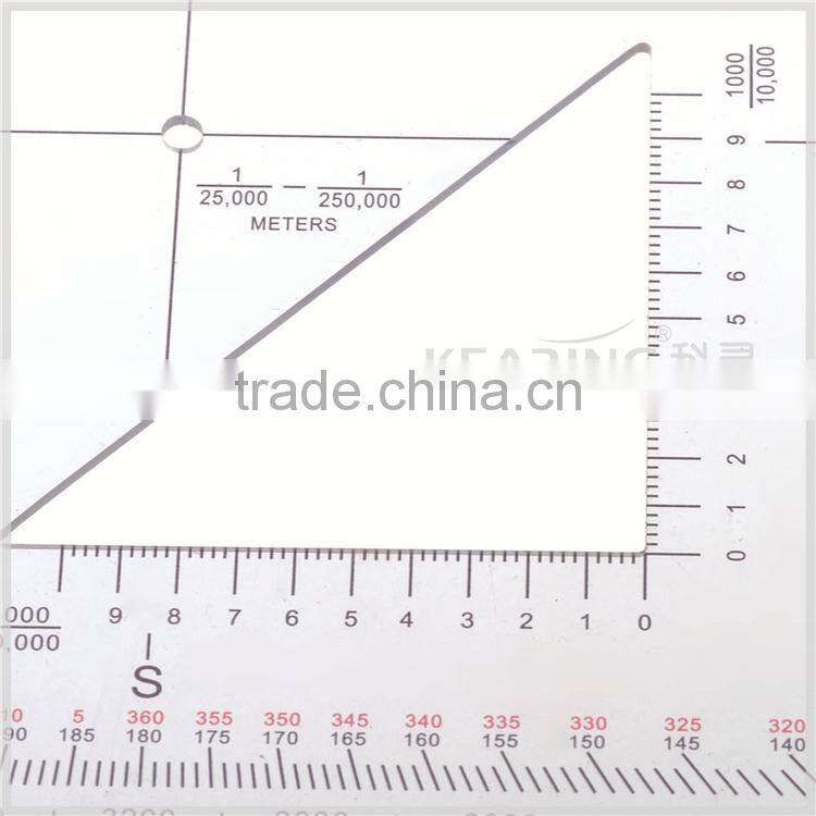 Kearing brand manufacture aviation square protractor,combination square set protractor,super quality military square ruler#KMP-4