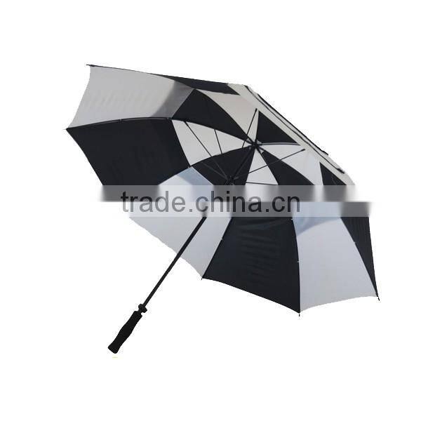 Blue polyester material cheap auto open 2 fold umbrella for outdoor