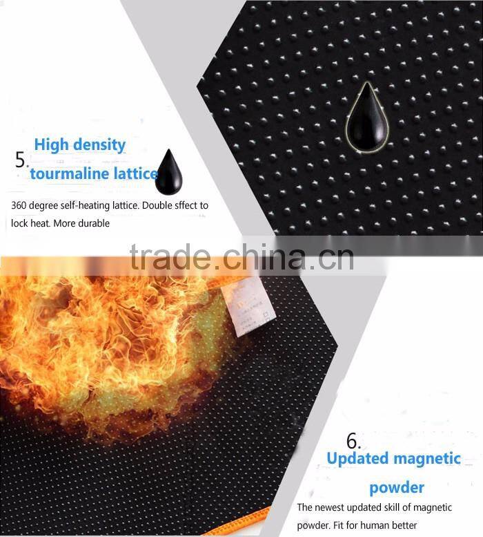 New fashion heating pads removable tourmaline lumbar back brace