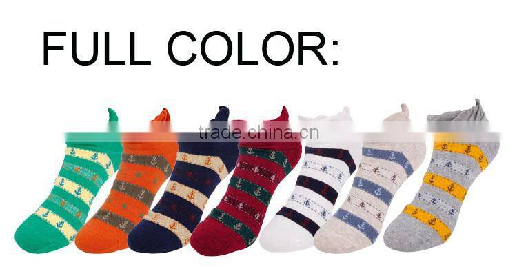 2014 High quality comfortable jacquard weave cotton women ankle socks